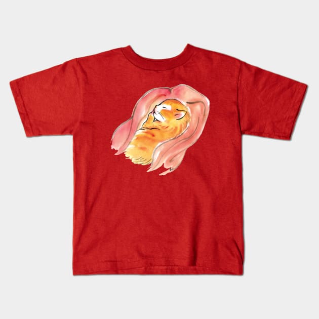 Golden cat baby Kids T-Shirt by juliewu